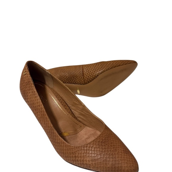 VIONIC Madison Mia Brown Snake Leather Women's Pumps #VS305-US: - Picture 4 of 11